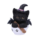 Kitty Cat Witch in Teacup - 11cm