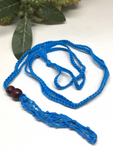 Blue Macrame Necklace