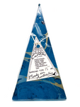 Marbled Mini Pyramid - Turquoise