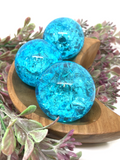 Blue Crackle Quartz Sphere - 5cm