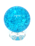 Blue Crackle Quartz Sphere - 5cm