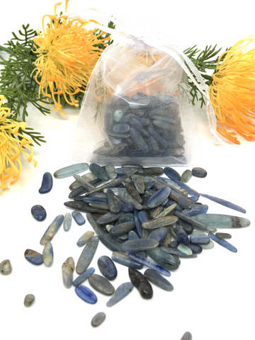 Blue Kyanite Crystal Chips (Large) - 100g