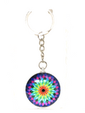 Boho Glass Key Rings