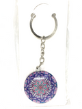 Boho Glass Key Rings