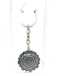 Boho Glass Key Rings