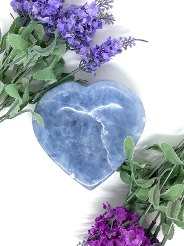 Blue Calcite Heart Bowl #463