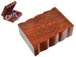 Flower Of Life Carved Wooden Box