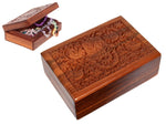 Hamsa Hand Carved Wooden Box