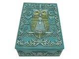 Turquoise Owl of Wisdom Box 13cm x 10cm