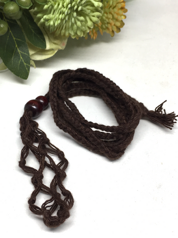 Brown Macrame Necklace