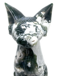 Moss Agate Sphynx Cat #186 - 15.4cm