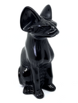 Black Obsidian Sphynx Cat - 9.4cm