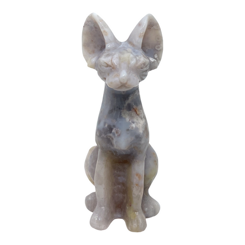 Agate Sphynx Cat #57 - 9.5cm