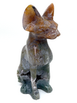 Moss Agate Sphynx Cat #61 - 9.5cm