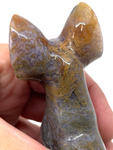 Moss Agate Sphynx Cat #61 - 9.5cm