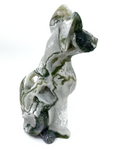 Moss Agate Sphynx Cat #62 - 9.7cm