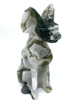 Moss Agate Sphynx Cat #62 - 9.7cm