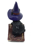 Witchy Cat on Book of Spells - 12cm