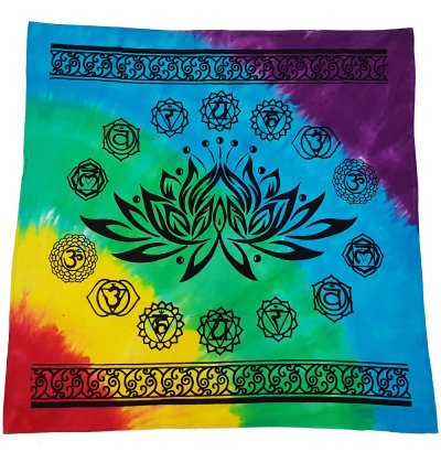 Chakra Lotus Altar Cloth 1m x 1m