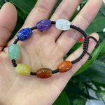 Chakra Crystal Bead Adjustable Bracelet