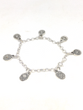 Chakra Charm Bracelet 925 Sterling Silver
