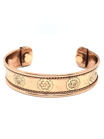 Chakra Copper Bracelet