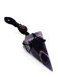 Chevron Amethyst Pendant