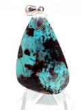 Chrysocolla Pendant #174 - Sterling Silver