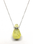 Citrine Perfume Bottle Necklace