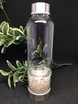 Clear Quartz Crystal Water Bottle -Stainless Steel