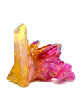 Pink & Yellow Aura Quartz Cluster #29