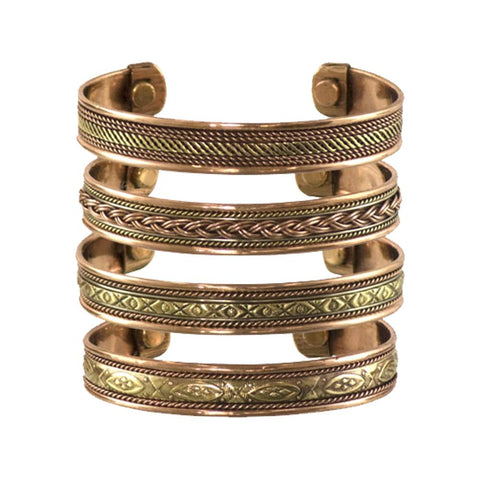 Copper Bracelets (pkt of 4)