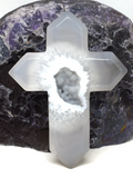 Agate Geode Cross #205