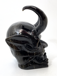 Gold Sheen Obsidian Demon Skull #34