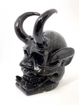 Gold Sheen Obsidian Demon Skull #34