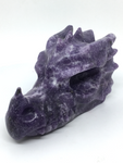 Lepidolite Dragon Skull #432