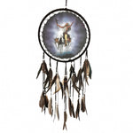 Shaman on Horse Dream Catcher - 30cm