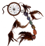 Dream Catcher with Rough Rock Crystals