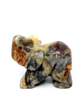 Crazy Lace Agate Elephant #144