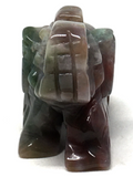 Moss Agate Elephant #215