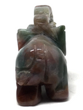 Moss Agate Elephant #215