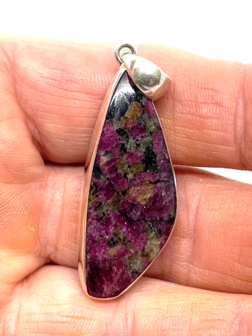 Eudialyte Pendant #172 - Sterling Silver