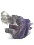 Fluorite Wolf Carving #488