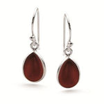 Garnet Sterling Silver Earring