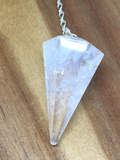 Clear Quartz Goddess Pendulum