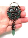 Green Aventurine Serpent Pendant