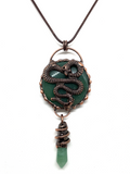 Green Aventurine Serpent Pendant