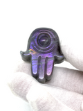 Purple Labradorite Hamsa Hand #107