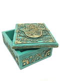 Hamsa Hand Turquoise Box 13cm x 10cm