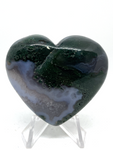 Moss Agate Heart #257 - 5cm